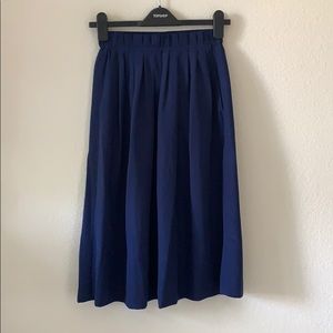 J. Crew Pleated Paperbag Midi Skirt